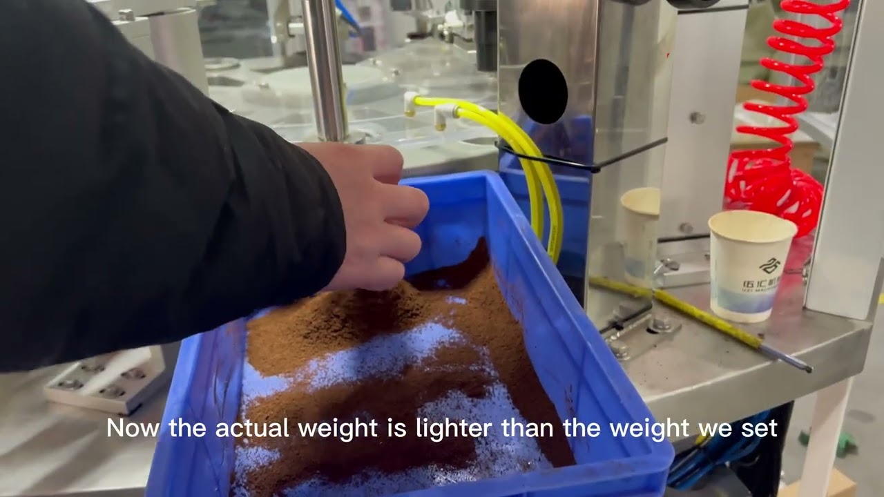 como ajustar os parâmetros de enchimento na máquina de enchimento de cápsulas de café RN1S