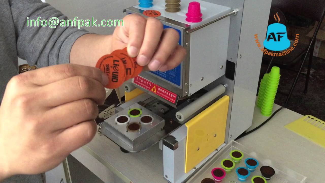 nespresso coffee capsule sealing machine