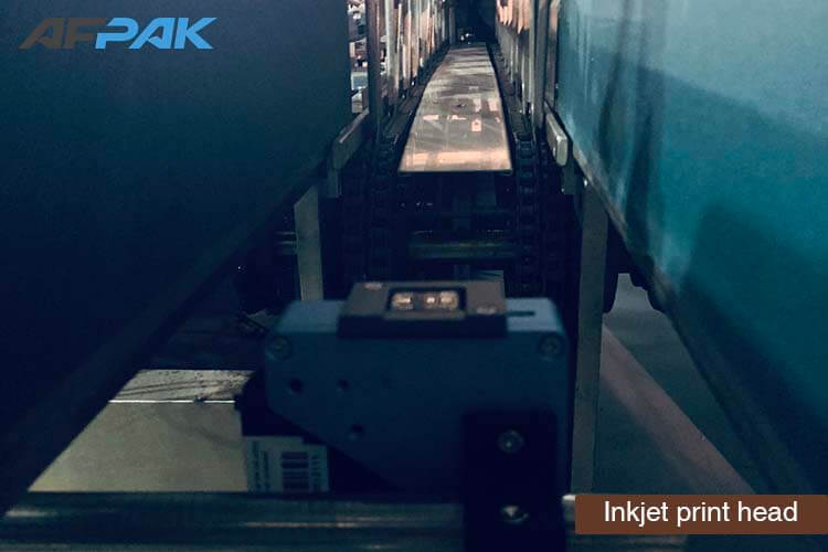 Inkjet print head of K cup packaging machine