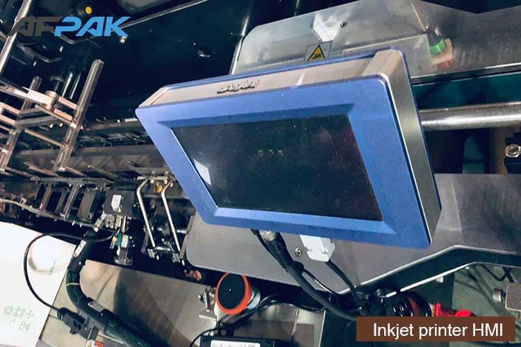 print HMI of K cup packaging machine