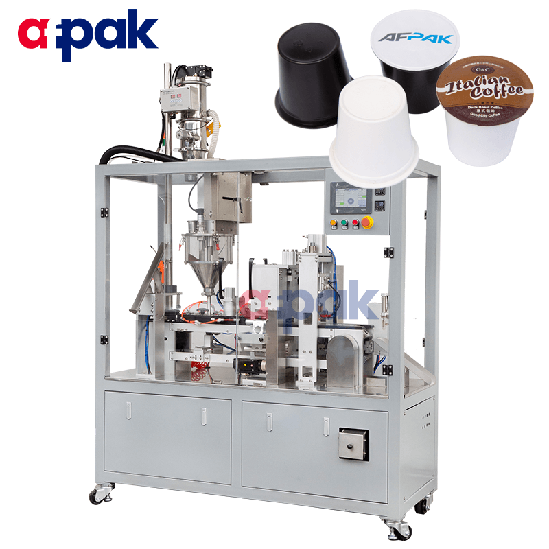 Full Automatic Caffitaly Capsules Packing Machine with Empty Cup Forming  Function  Nespresso Capsules Filling Sealing Machine, KCups Filling  Sealing Machine, Coffee Capsules Filling Sealing Machine