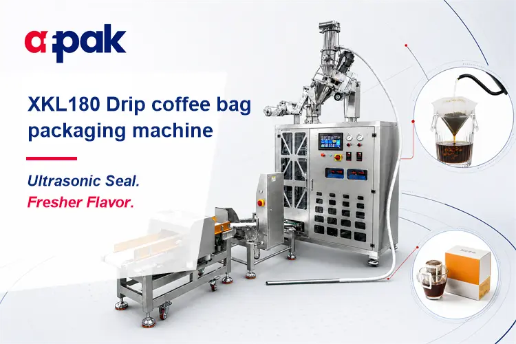 AFPAK XKL-180 automat de cafea picurare și filtru sac de ambalare mașină