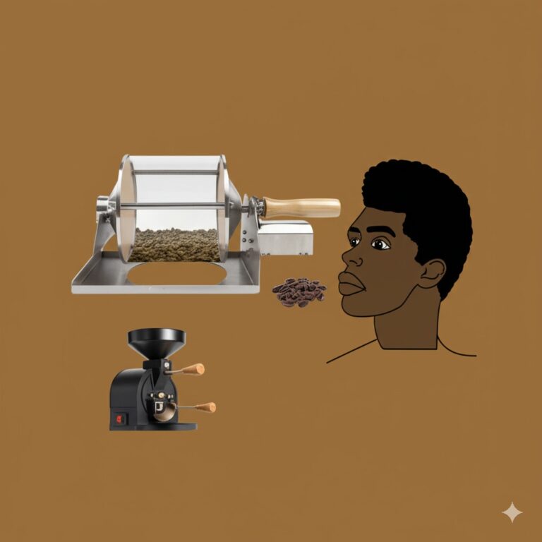 máquina de tostador de granos de café