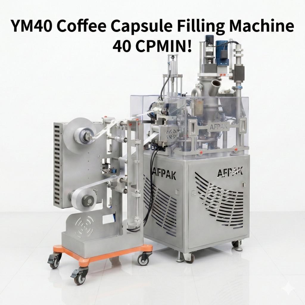 Llenadora de cápsulas de café YM40 para cápsulas de aluminio y biodegradables nespresso