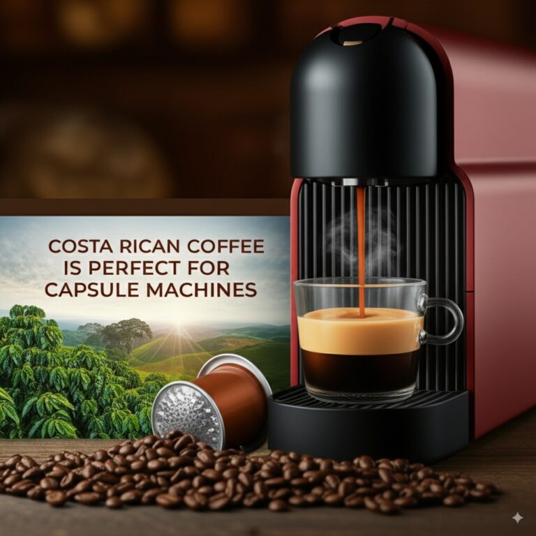 El café costarricense es perfecto para máquinas cápsulas