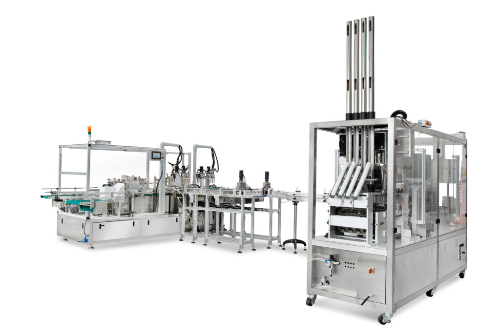 K cup filling cartons packaging line