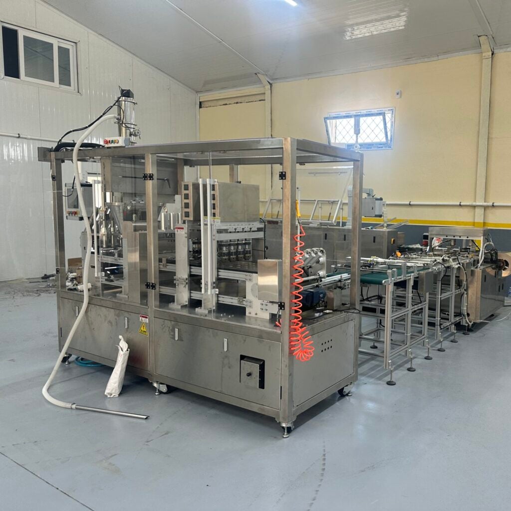 200 cpm coffee capsule filling packaging machine successfully installed in Algeria