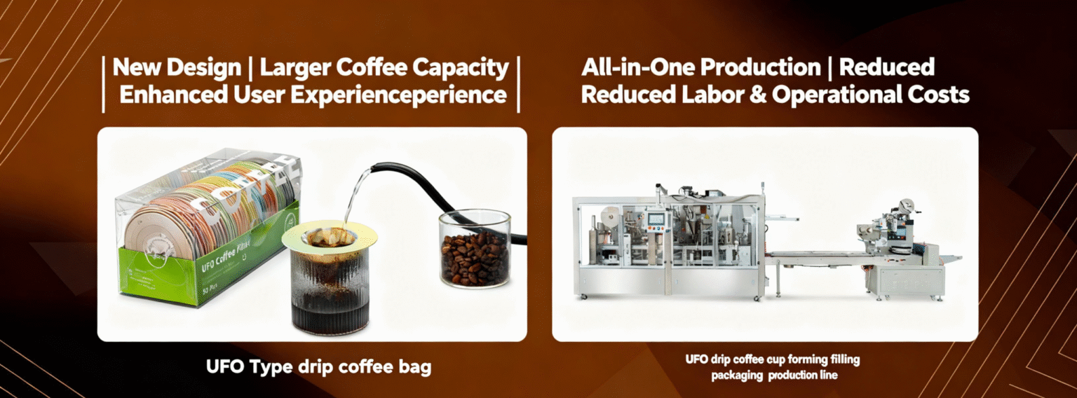 UFO drip coffee filling packaging manufacturer