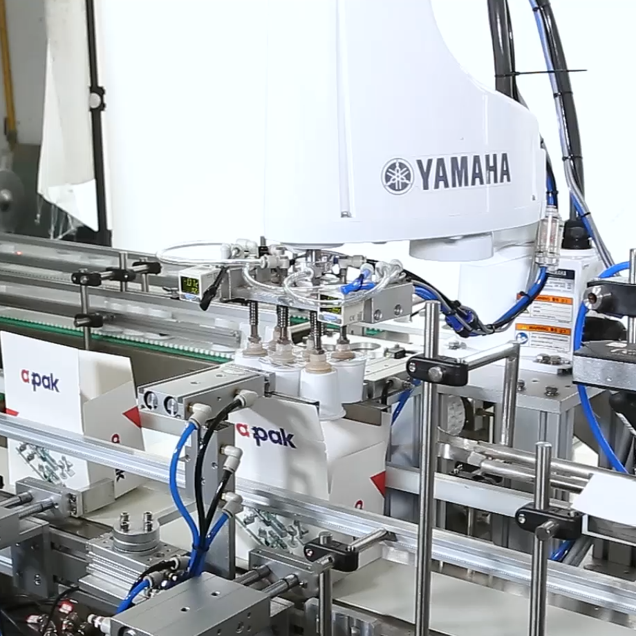 k cup placement in K cup cartoner packaging machine