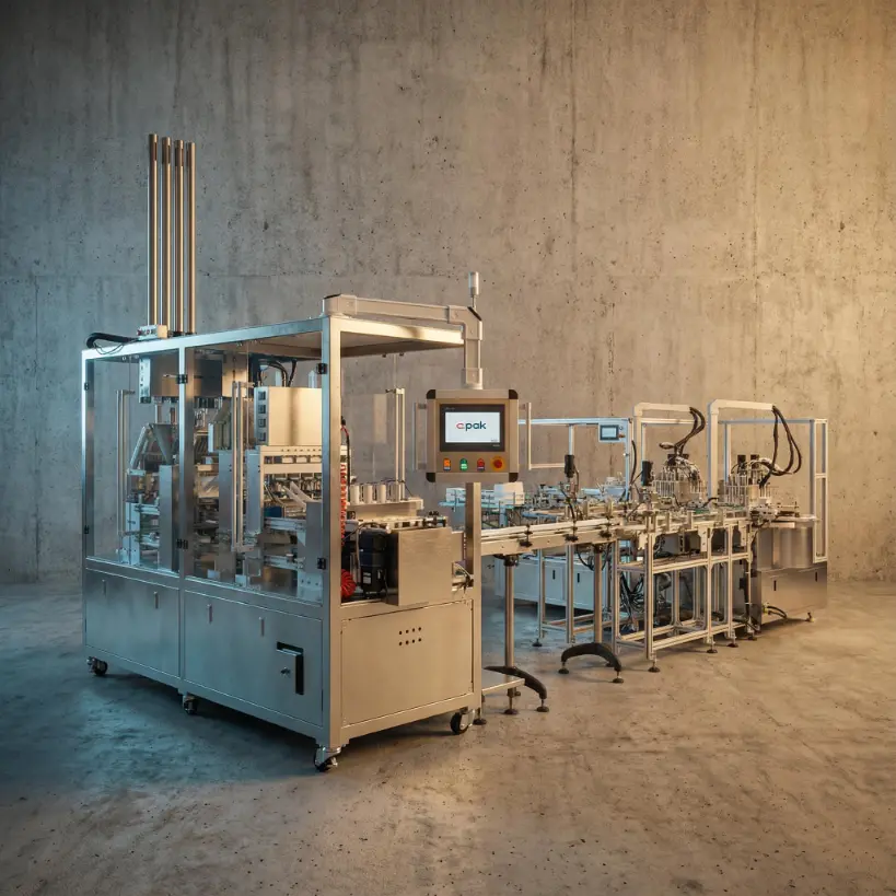 AFPAK K cup filling packaging machine from cups to cartons