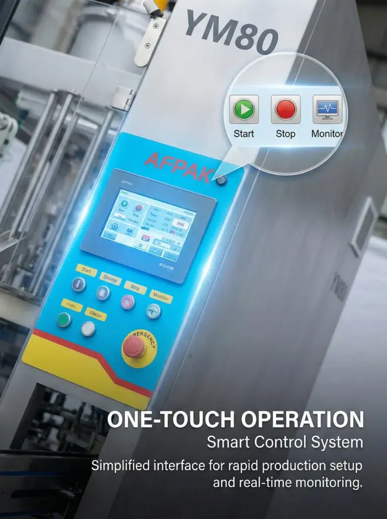 ease of use features of the YM80 filling machine