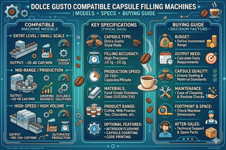 Modelos y especificaciones de máquinas llenadoras compatibles con Dolce Gusto & Guía de compra