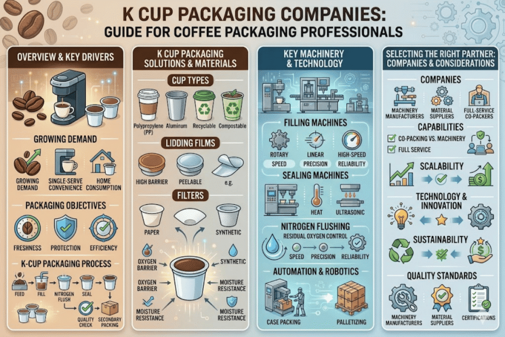 Hướng dẫn về các công ty đóng gói K Cup dành cho chuyên gia đóng gói cà phê