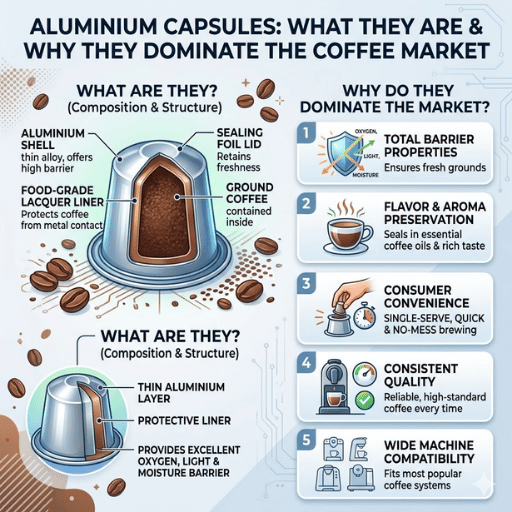 What Are Aluminium Capsules and Why Do They Dominate the Coffee Market