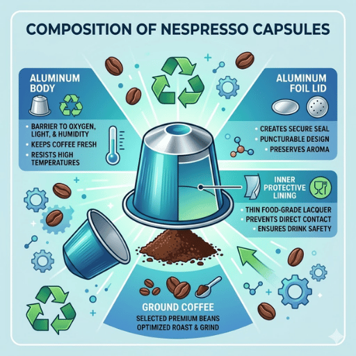 De qué están hechas realmente las cápsulas Nespresso