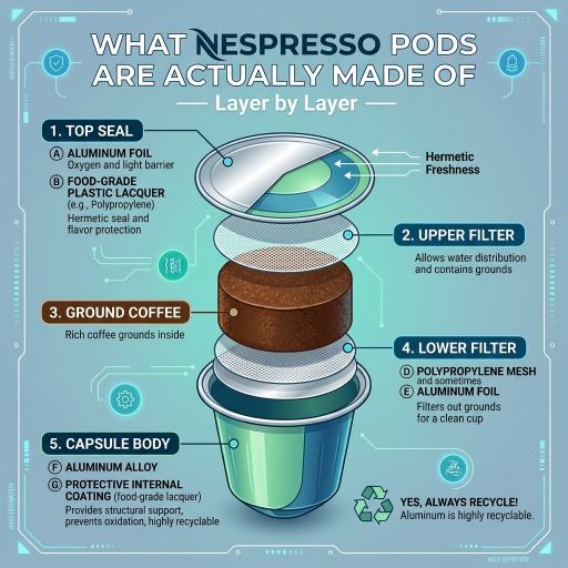 What Nespresso Pods Are Actually Made Of Layer by Layer
