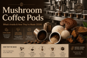 Mushroom Coffee Pods: What's Inside & How They're Made (2026)