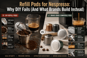 Refill Pods for Nespresso: Why DIY Fails (And What Brands Build Instead)