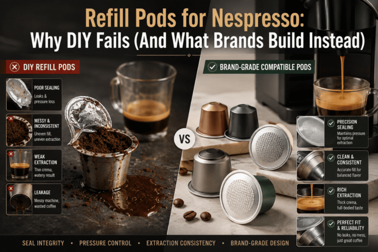 Refill Pods for Nespresso: Why DIY Fails (And What Brands Build Instead)