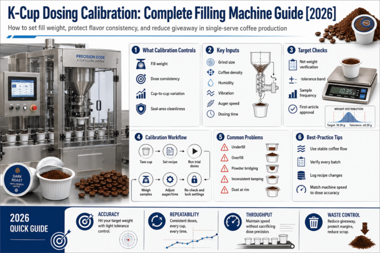 K-Cup Dosing Calibration: Complete Filling Machine Guide [2026]