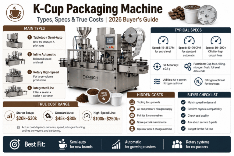 K-Cup Packaging Machine: Types, Specs & True Costs [2026 Buyer's Guide]