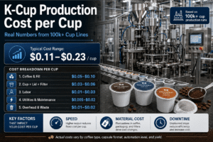 K-Cup Production Cost per Cup: Real Numbers from 100k+ Cup Lines