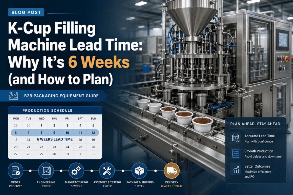 K-Cup Filling Machine Lead Time: Why It's 6 Weeks (and How to Plan)