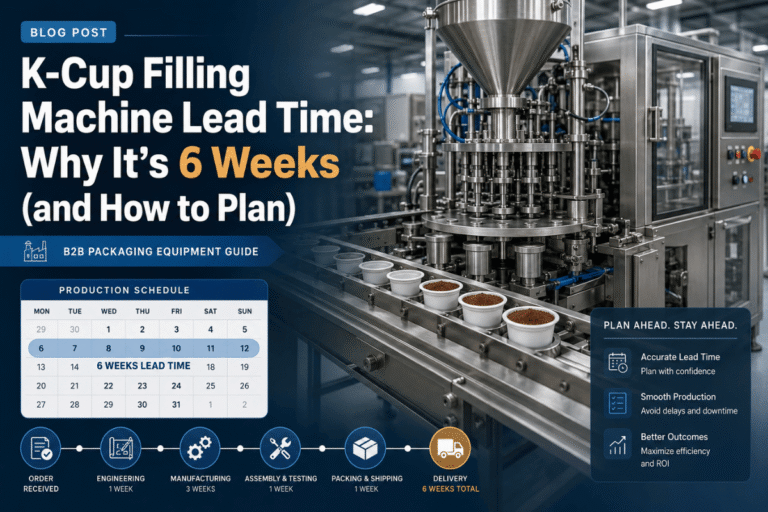 K-Cup Filling Machine Lead Time: Why It's 6 Weeks (and How to Plan)