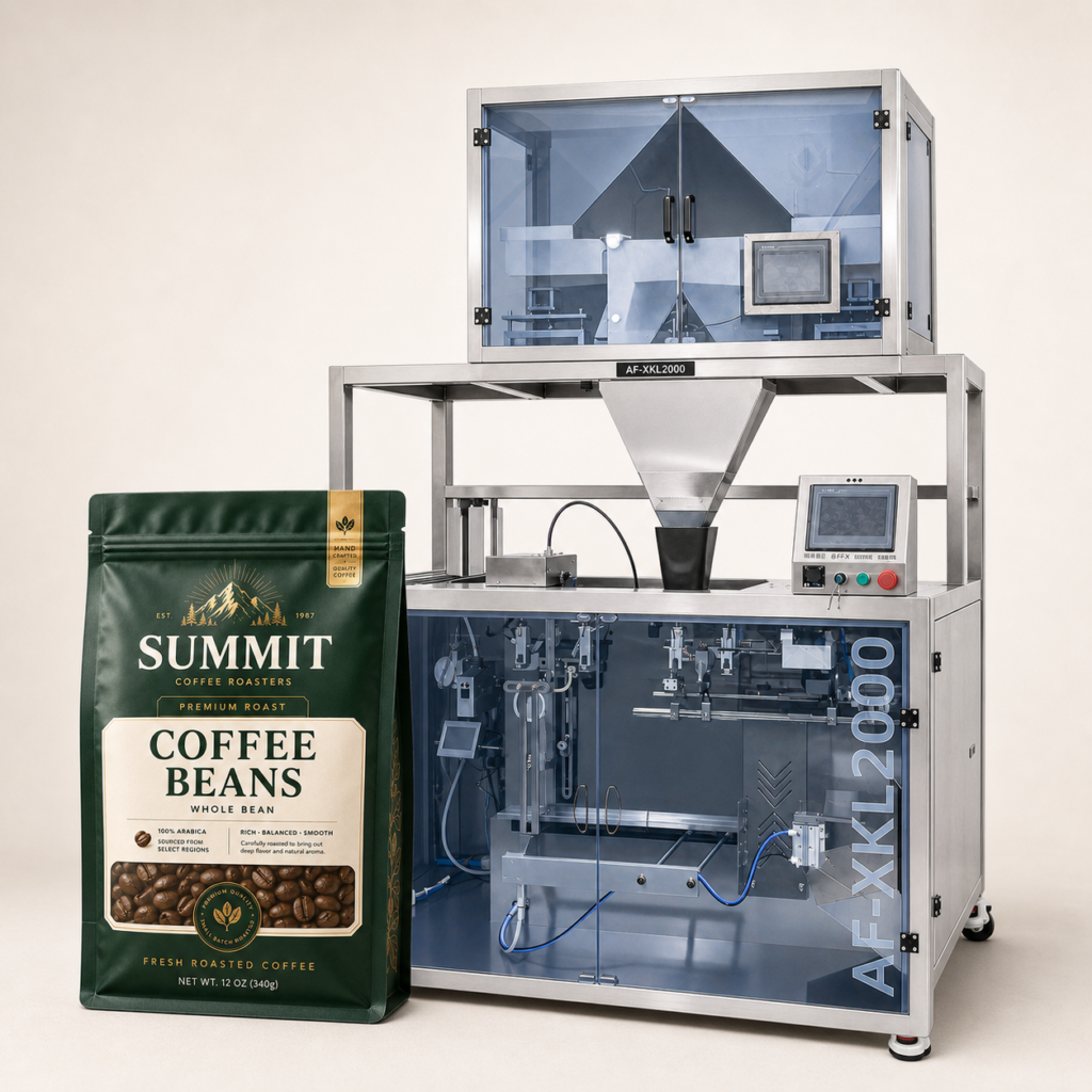 AF-XKL2000-premade pouch packaging machine for coffee beans