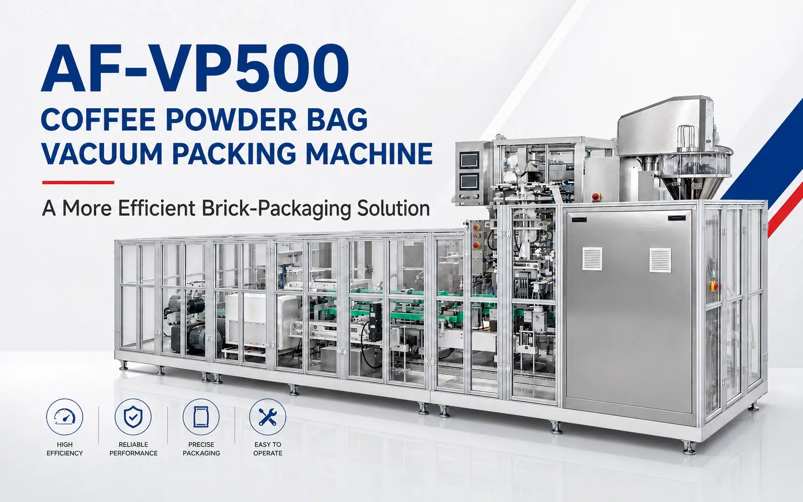 AF-VP500 coffee powder vacuum packing machine complete production line