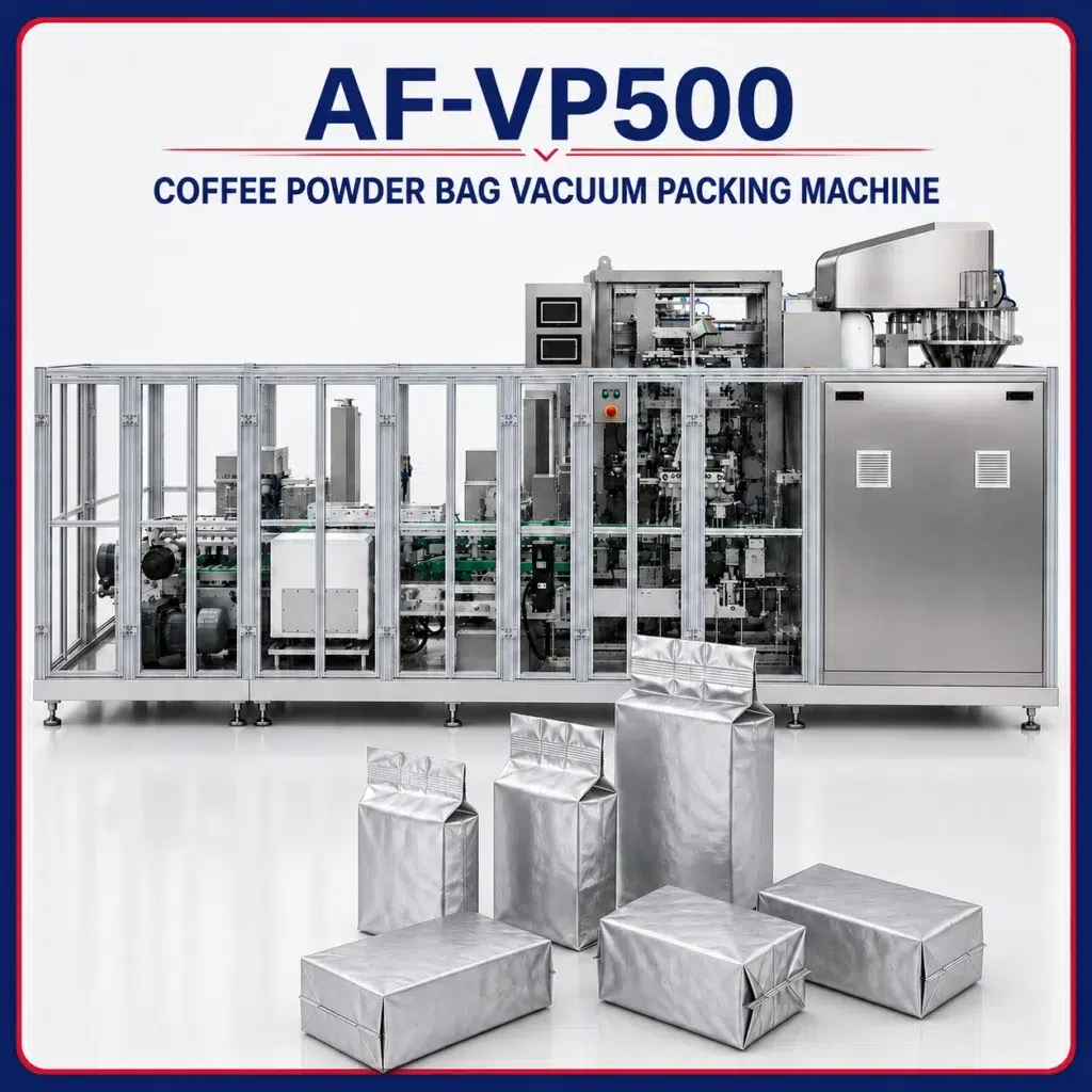 VP500 Coffee powder bag vacuum packing machine main