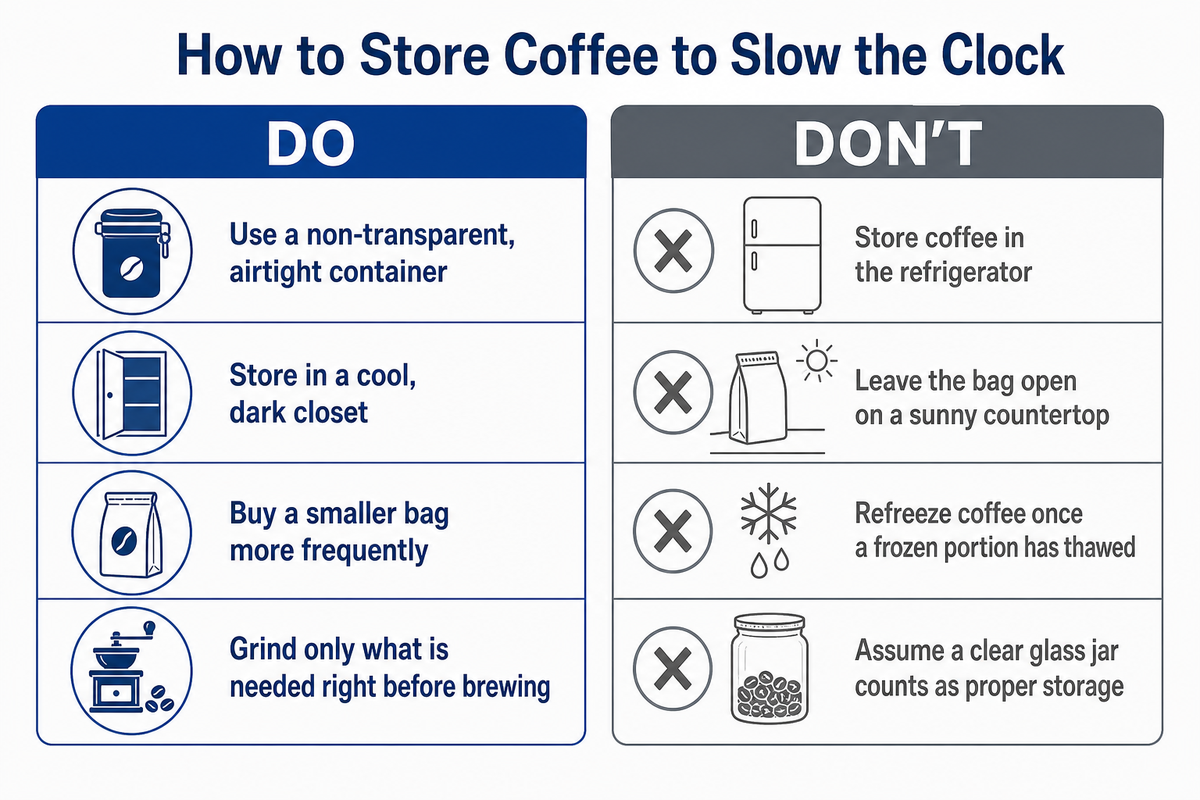 How to Store Coffee to Slow the Clock — AFPAK