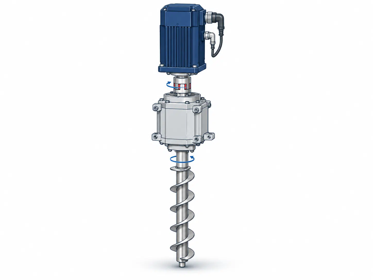Reductor servo motor YM40 și unitate de umplere a melcului