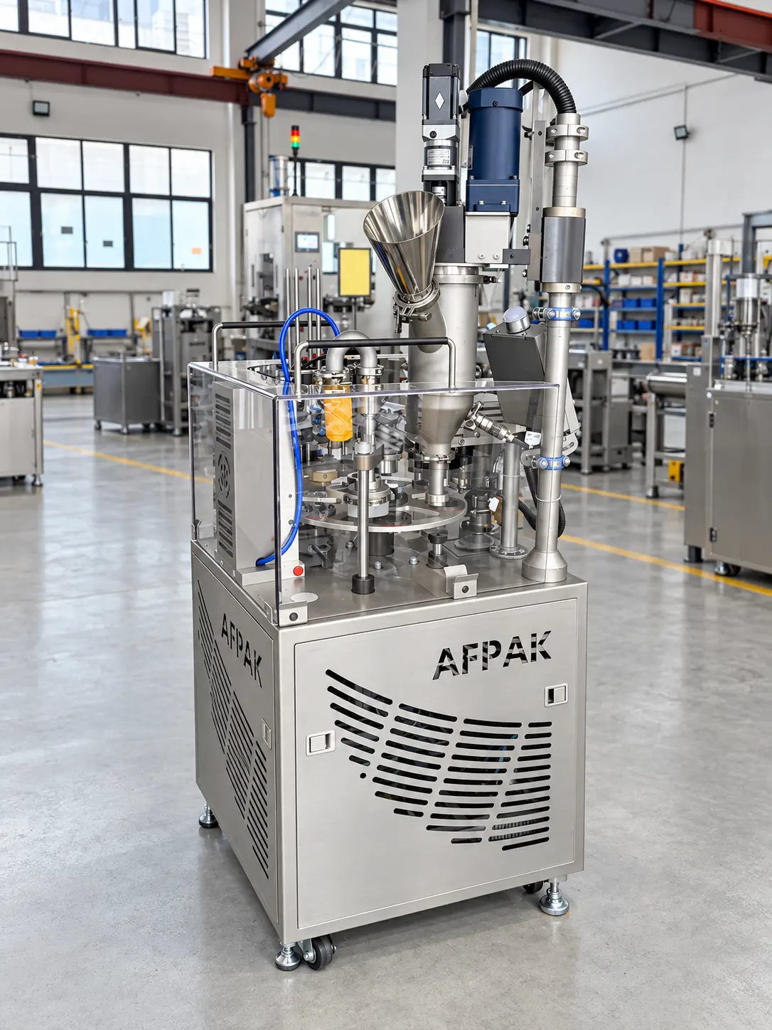 AFPAK YM40 Nespresso capsulă de umplere mașină vedere laterală