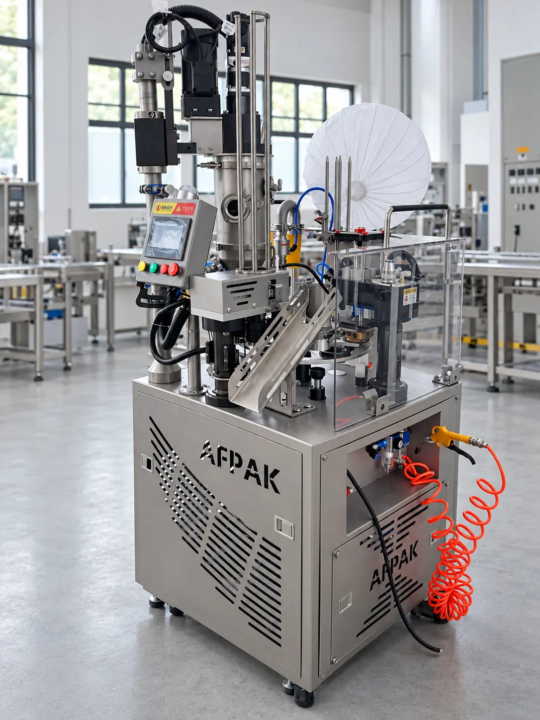 AFPAK YM40 cafea capsula umplere mașină zona de control